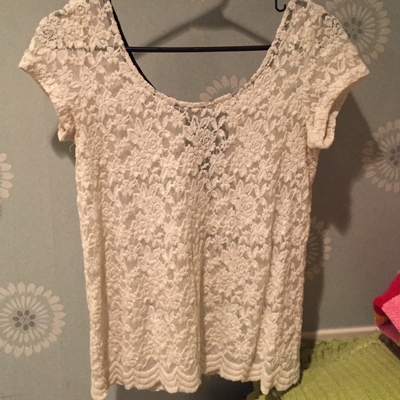 Beautiful white lace top