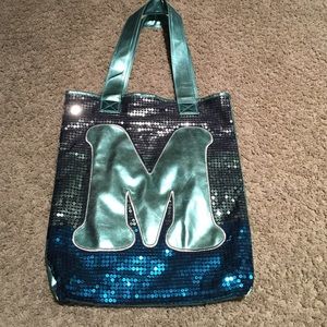 Sparkly "M" bag
