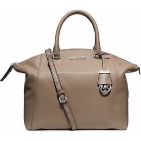 SOLD! Michael Kors Large Riley Satchel Dark Taupe