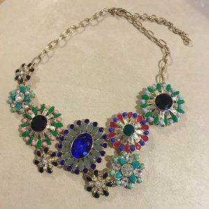 J. Crew Factory floral statement necklace