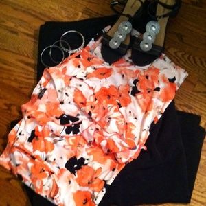NWOT 3X floral top - great for work or play