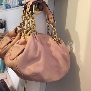 light pink leather Juicy Couture handbag
