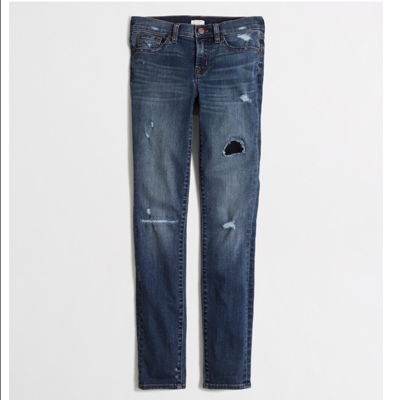jcrew distressed skinny jean