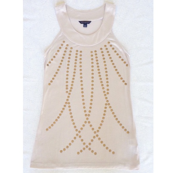 Metal Embellished Tank Top NWOT