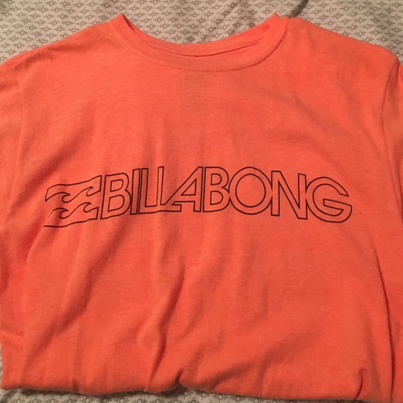 Billabong T Shirt Orange Mens Small - Picture 1 of 2