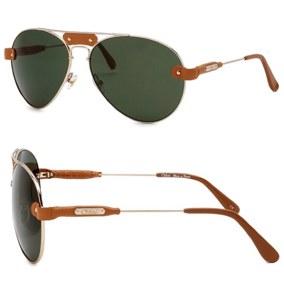 Authentic Chloe Aviator sunglasses