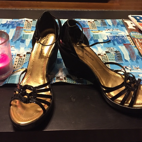 Black wedges-Antonio melani