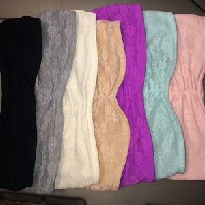 7 Victoria's Secret Lace Bandeaus ‼️