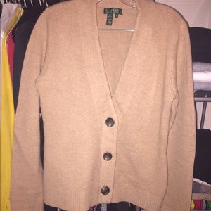 Camel Ralph Lauren Cardigan