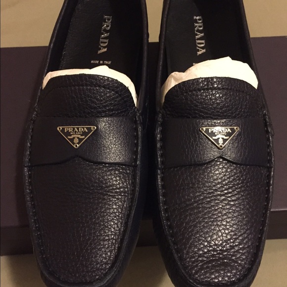 Blue Prada loafers (Original 100 %)