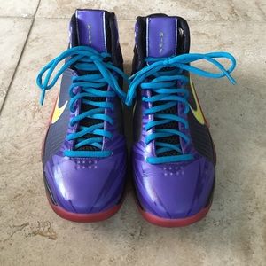 Custom purple red blue black Nike ID Hyper Dunk Hi