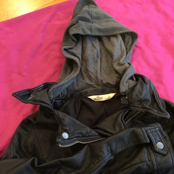 Hollister Leather Biker Jacket