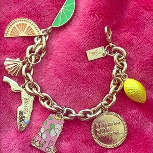Lilly Pulitzer Rare Florida Charm Bracelet