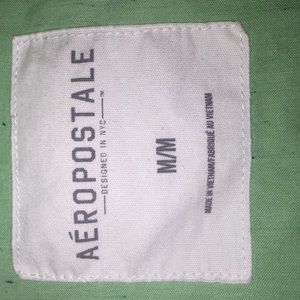AEROPOSTALE light green Button up Tee