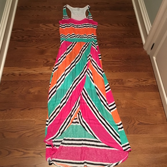 Stripped Splendid high-low maxi dress!