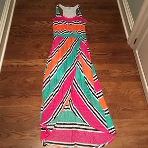 Stripped Splendid high-low maxi dress!
