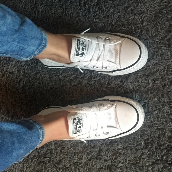 Women's white converse
