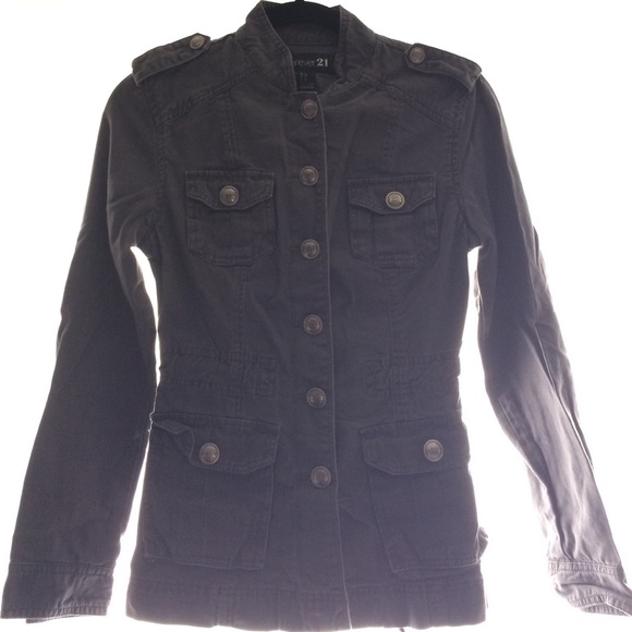 Gray Military Jacket