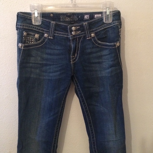Cute, Miss Me boot cut jeans. Lightly worn.