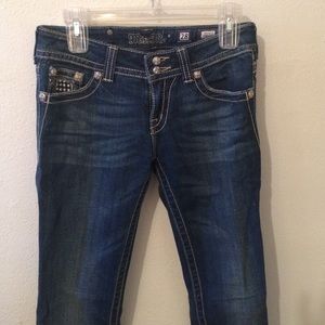 Cute, Miss Me boot cut jeans. Lightly worn.