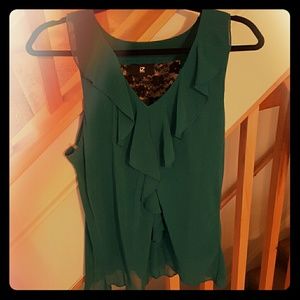 Fun turquoise business blouse