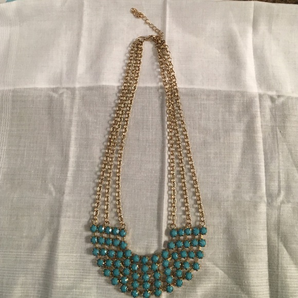 Turquoise statement necklace