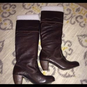 Genuine leather Matisse knee high boots brown