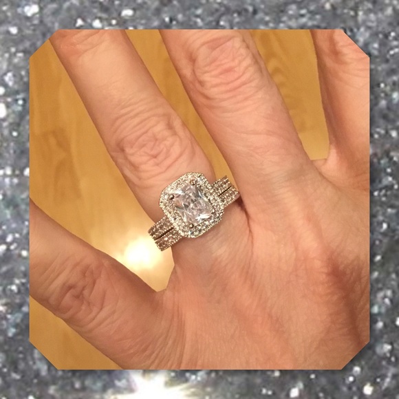 5⭐️BEST SELLER 🆕3CT Antique Style Wedding Set - Picture 5 of 5