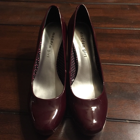 Wine colored heels