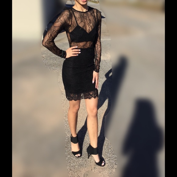 Laces midi dress