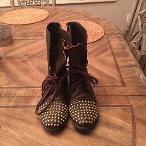 Steve Madden "Tarnney" studded combat boots