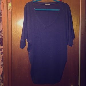 Soft and cozy blue dolman top