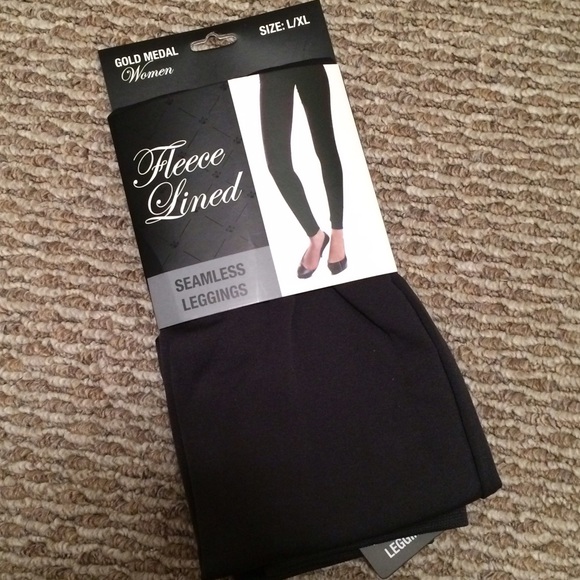 Gold Medal Pants - Dark Gray Fleece-Lined Seamless Leggings