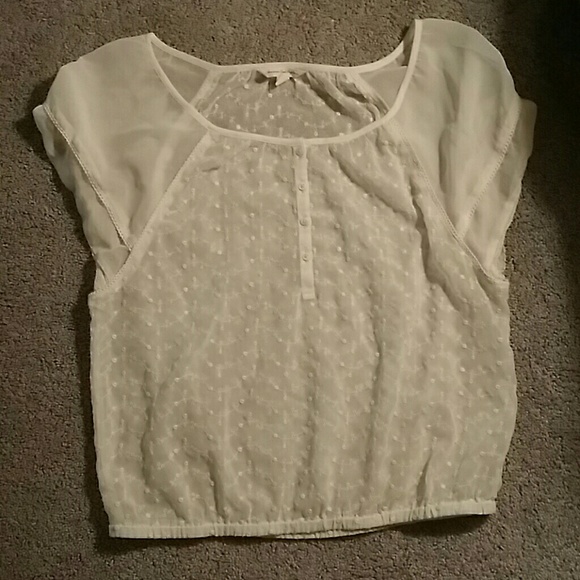 White lace dress shirt
