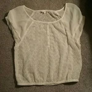 White lace dress shirt