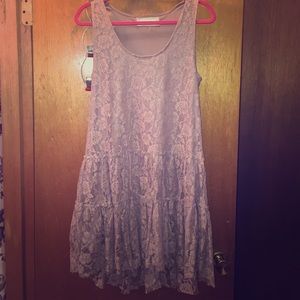 Beautiful blush lace mini dress (or tunic!)
