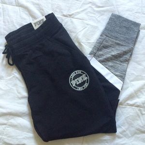 VS PINK SKINNY COLLEGIATE SWEATPANTS