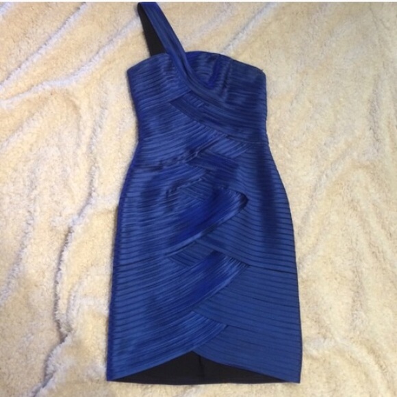 BCBG Blue Banded Bodycon
