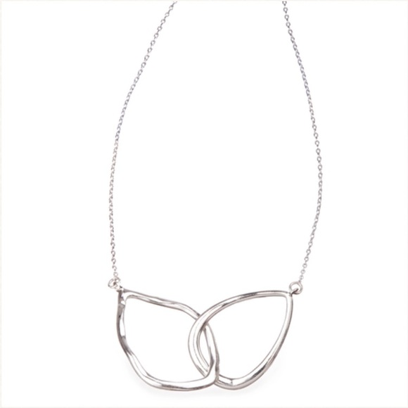 SOLD! Interlocking Double Teardrop Necklace