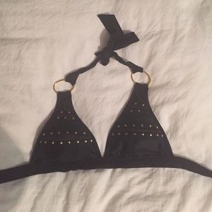 Black Jessica Simpson padded triangle top