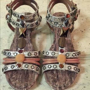 Aldo sandals with beading