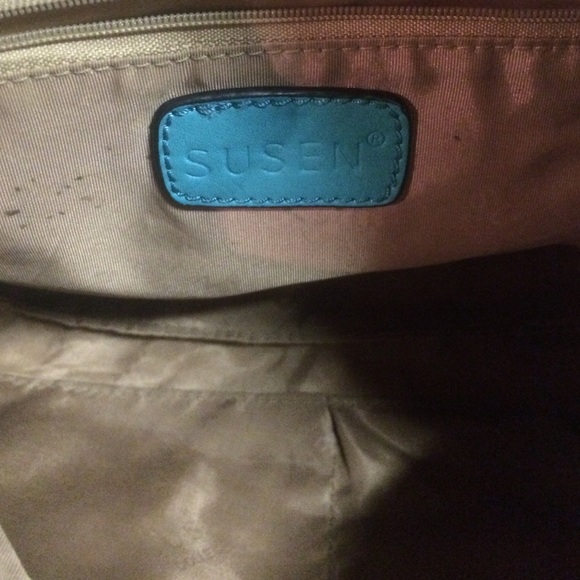 Susen Turquoise Cross Body Bag - Picture 3 of 4