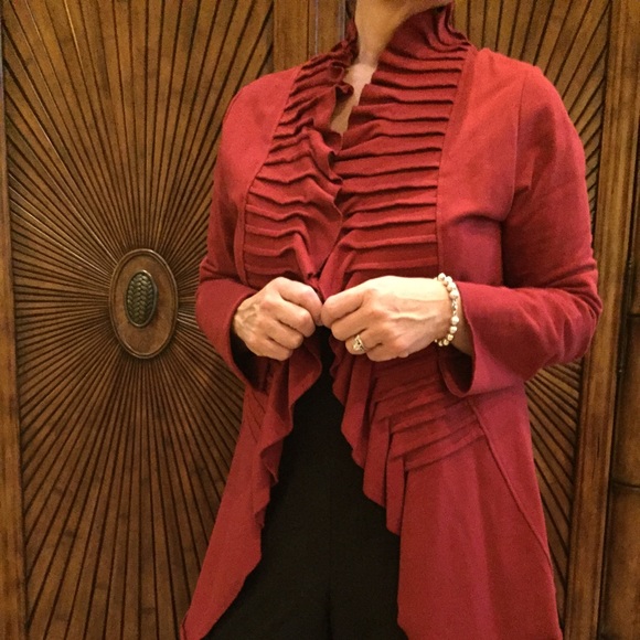 Dark Red Accent Jacket
