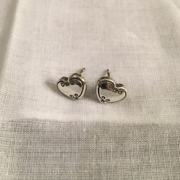 Brighton heart post earrings