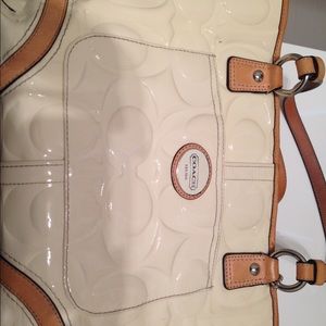 Coach purse over shoulder