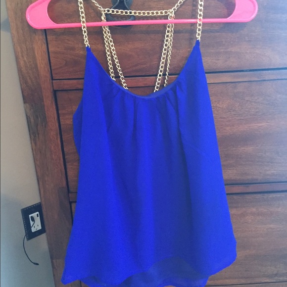 Electric Blue Charlotte Russe top