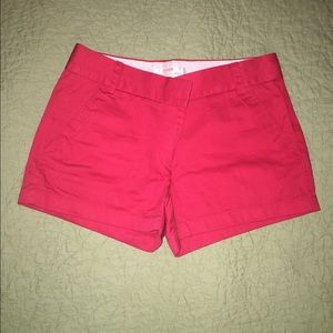 Like New J. Crew Red Chino Shorts