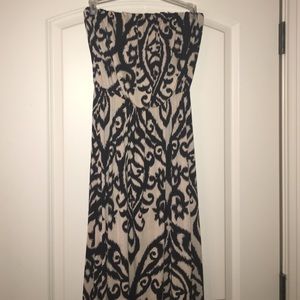 Boutique brand strapless dress.