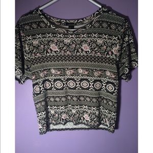Aztec patterned crop top