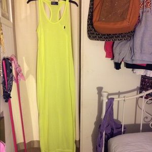 Neon yellow dress